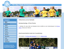 Tablet Screenshot of blau-weiss-wermsdorf.de